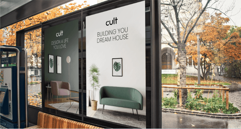 Typography applied to a promotional banner